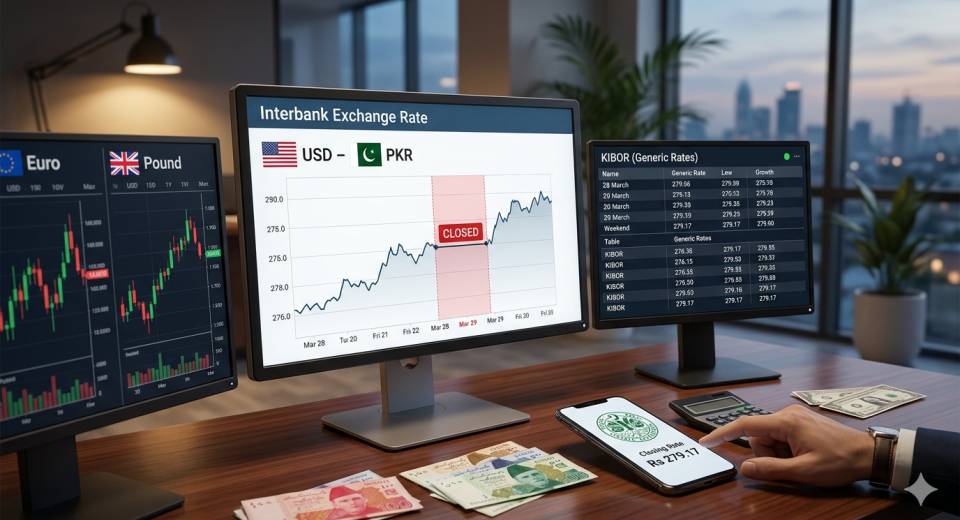 Today Official Interbank Exchange Rates in Pakistan State Bank Updates